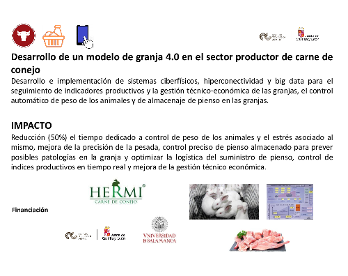 Desarrollo de un modelo de granja 4.0 en el sector productor de carne de conejo